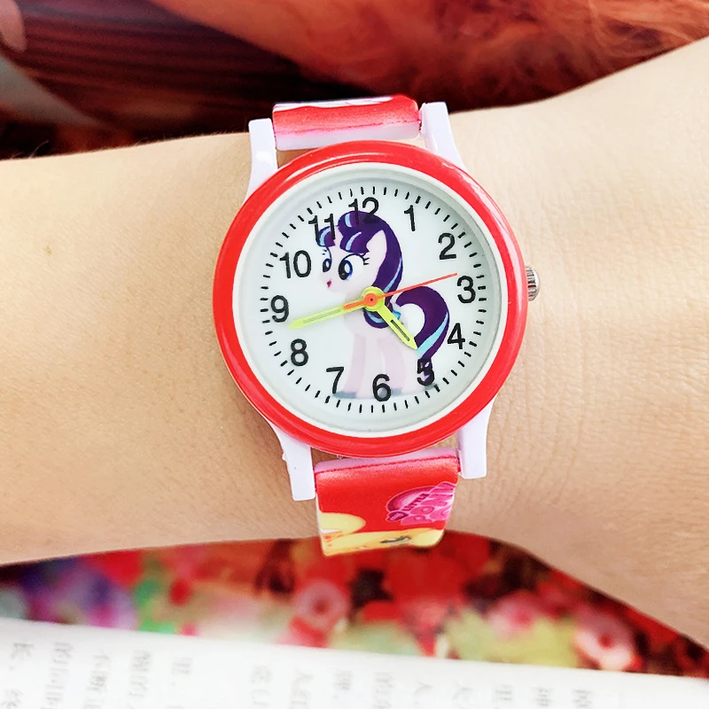 Rainbow Cloud Unicorn Kids Bracelet Children Watches Boys Girls Students Quartz Watches Birthday Party Gifts