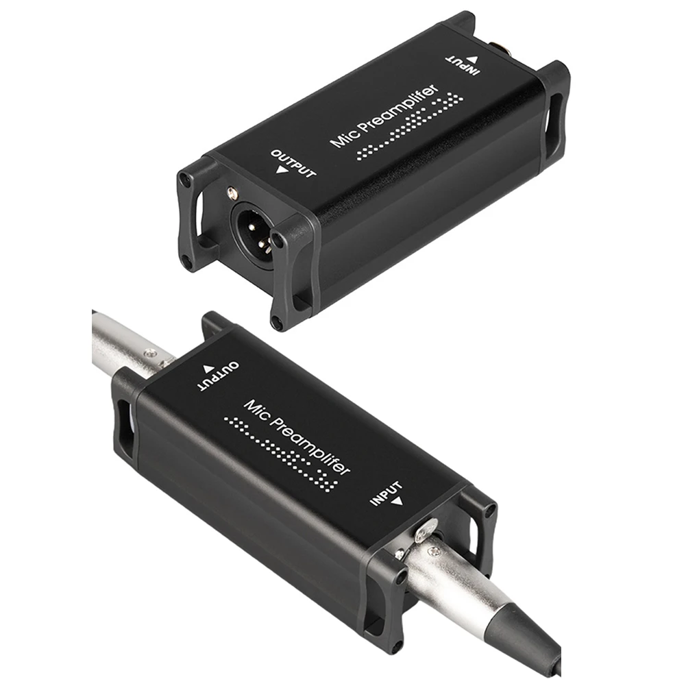 

Professional Microphone Pream Portable Microphone Amplifier 20Hz-20kHz Pure Gain Lightweight for Studio Home Recording