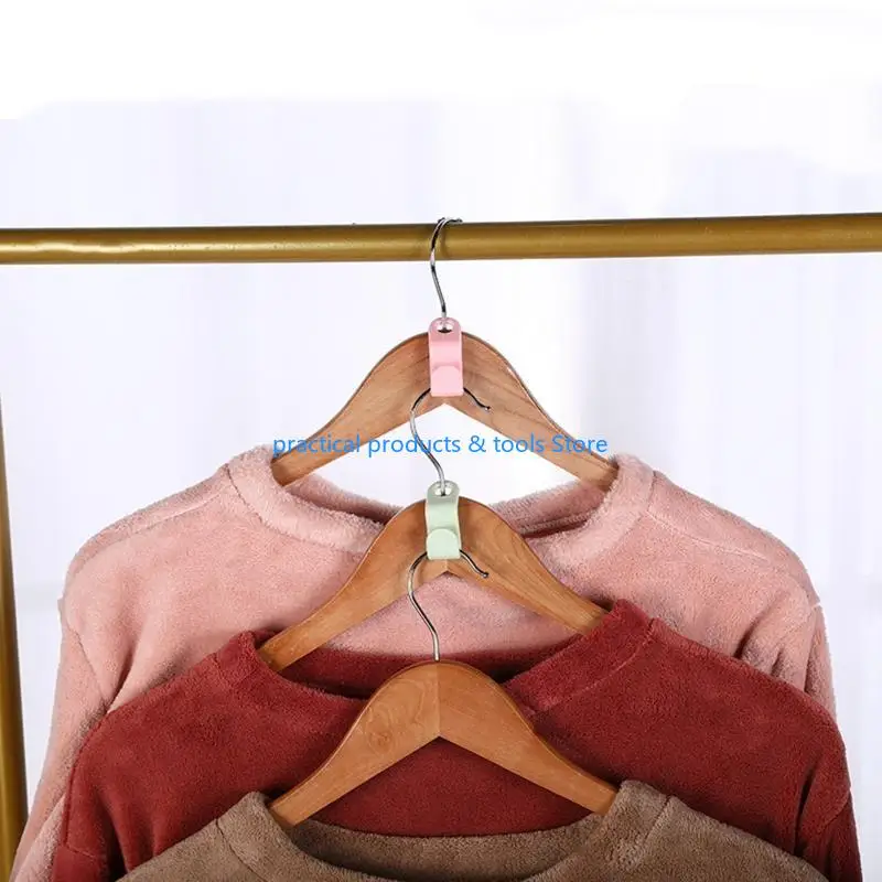 77jb 10pcs одежды для подвесной контактной крючки Cascading Extender Clips Организатор шкаф