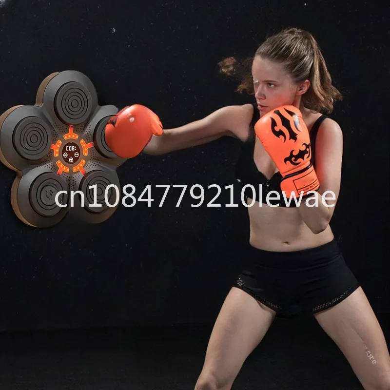 Smart Music Boxing Machine Wall Target LED Lighted Sandbag Relaxing Reaction Training Target for Boxing Sports Agility Reaction