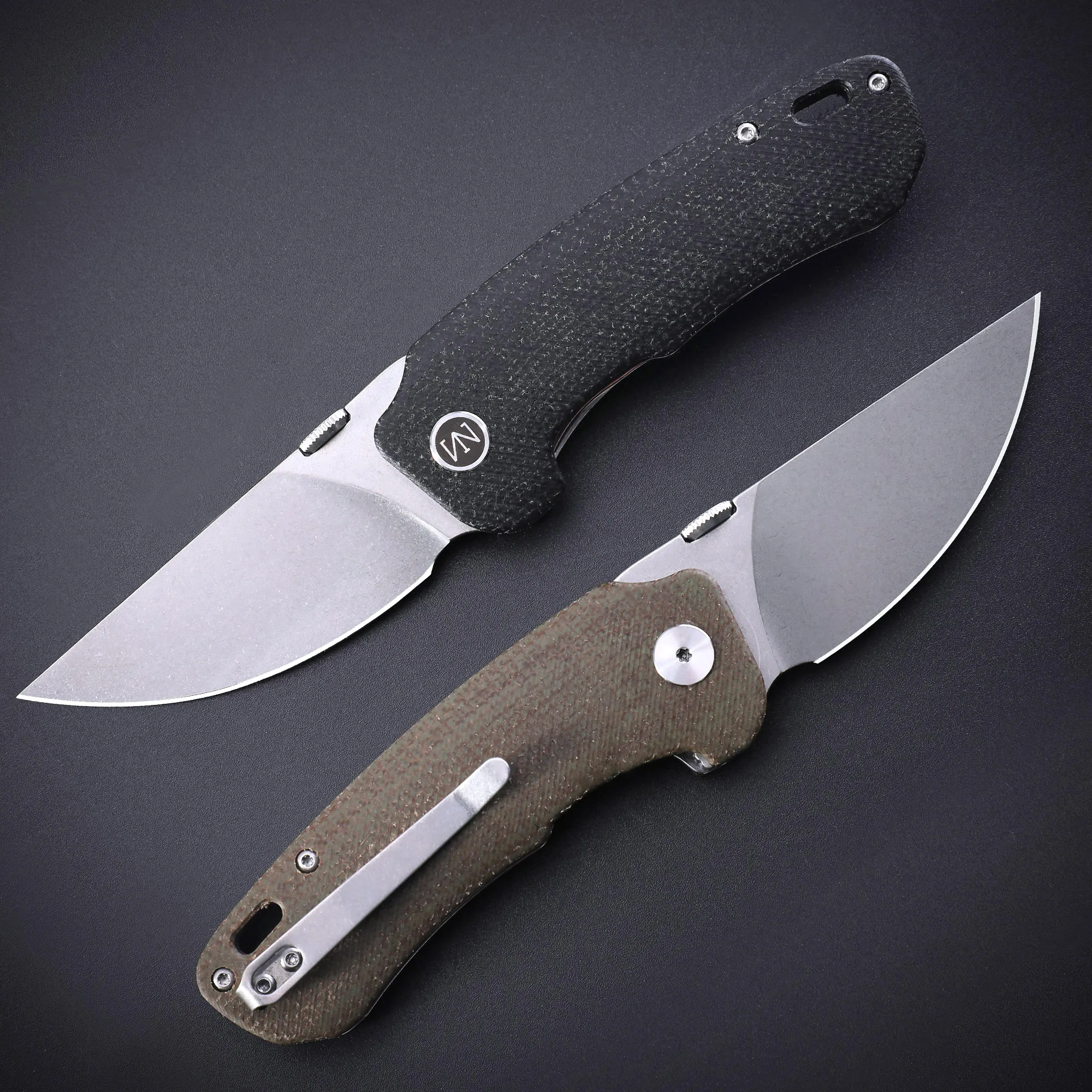 Nightwolf N04 Folding Knife D2 Steel Micarta Handle Tactical EDC Camping Hunt Survival Outdoor Pocket Hand Tool