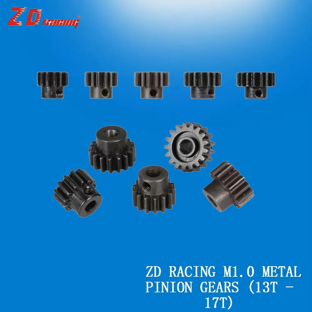Pignone in metallo ZD Racing M1.0: 13T-17T, ad alte prestazioni – Per corridori di buggy e Monster Truck 1/8 RC