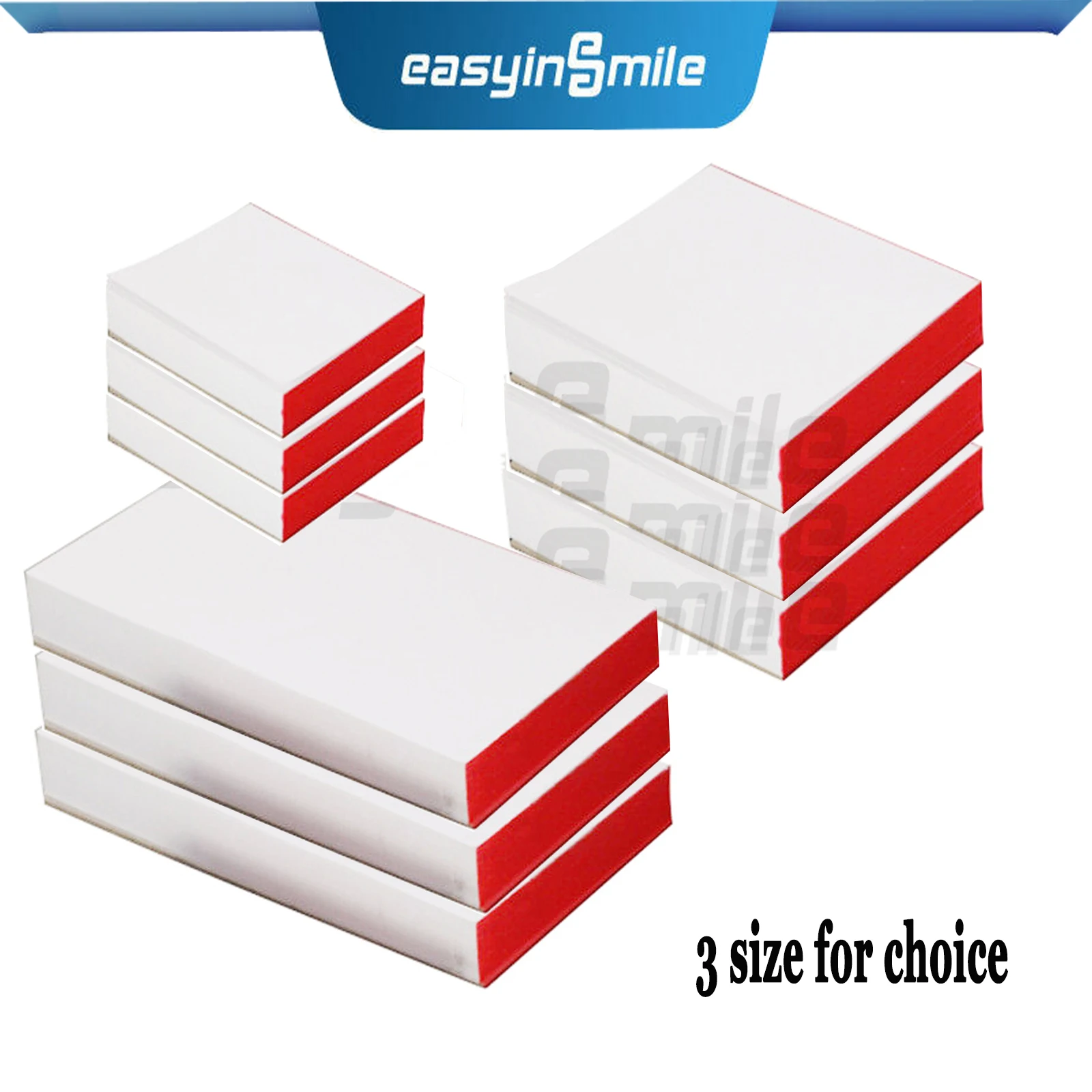 

3Packs EASYINSMILE Dental Mixing Pad Poly-Coated Paper Disposable 2 Sides S/M