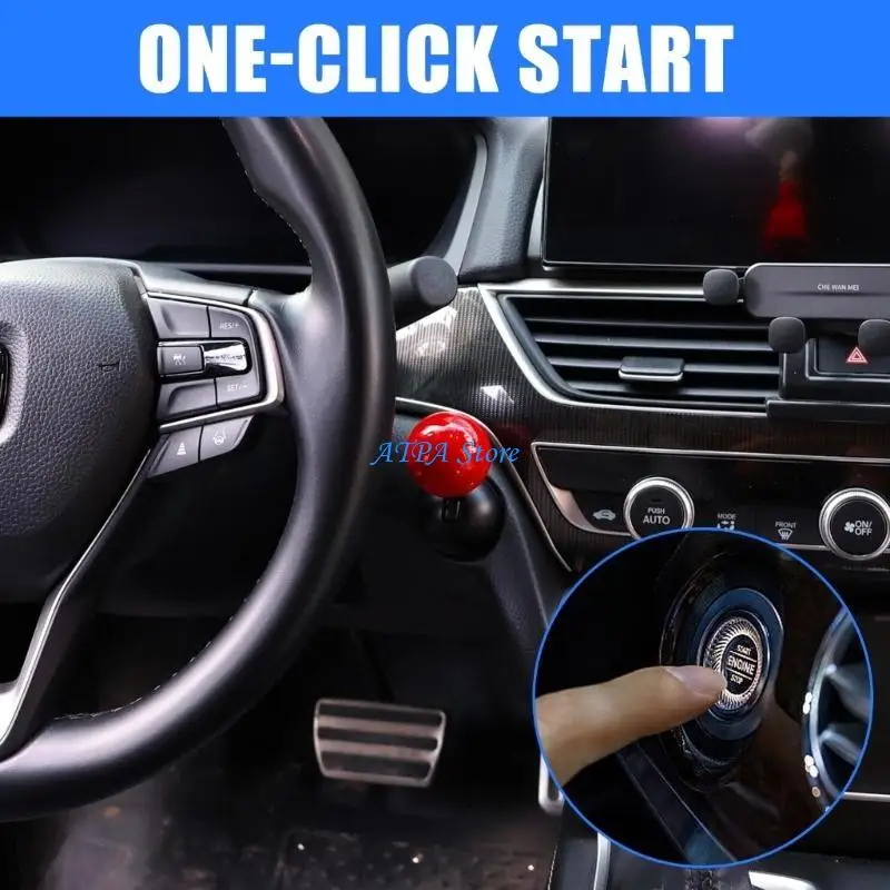 U13C Car Button Start Lever Push to Start Button Engine Start Stop Button