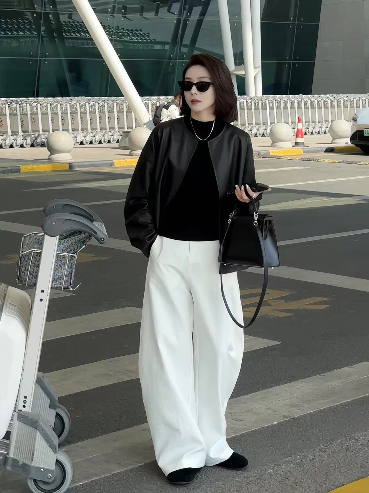

Loose Wide Leg Casual Pants Simple Sle Spring New Arrival Zhou Relaxing Feel White Knife Personal Wardrobe