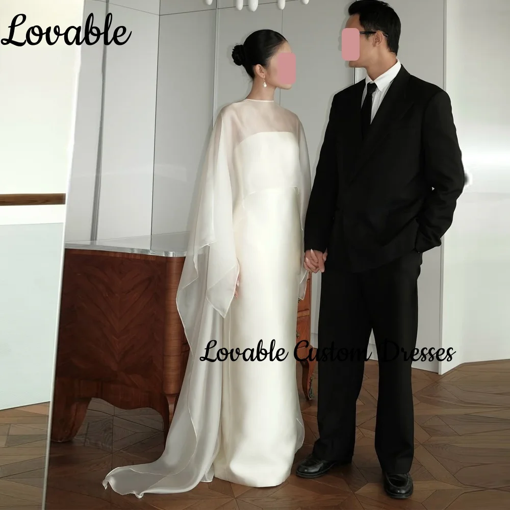 

فستان سهرة نسائي Customize Column Strapless Floor-Length Ruffle Formal Occasion Dresses Zipper Up Cap Straps Party Dresses