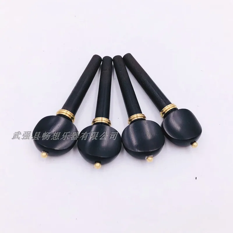 20pcs Top Quality Natural Ebony 4/4 Violin peg,boxwood decoratin