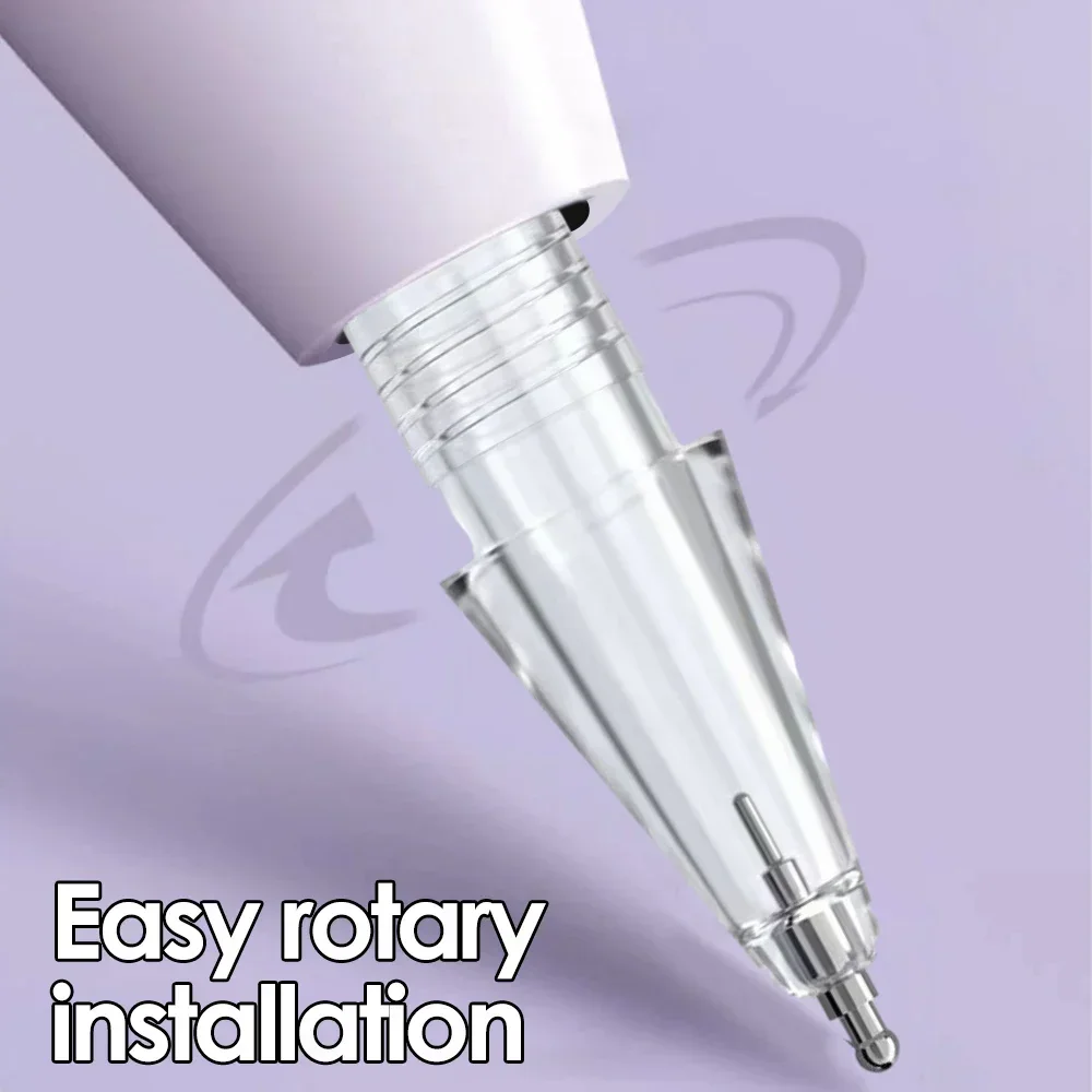 1/2/3Pcs Anti-slip Pencil Tips for Apple Pencil 1st 2nd Generation Fine Point Tablet Pen Nibs Precise Spare Stylus Metal Nib