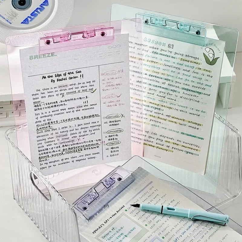 مجلدات ملفات بلاستيكية شفافة مقاس A4، وأكياس تخزين مستندات PP مقاومة للماء - لأوراق اختبار الطلاب وتنظيم المكاتب #2