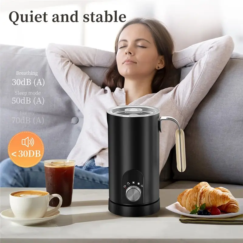 A23F-Home Smart Milk Foam Maker, Independent Cup Body, Dual Hot And Cold Heating, 65℃ Constant Temperature EU Plug