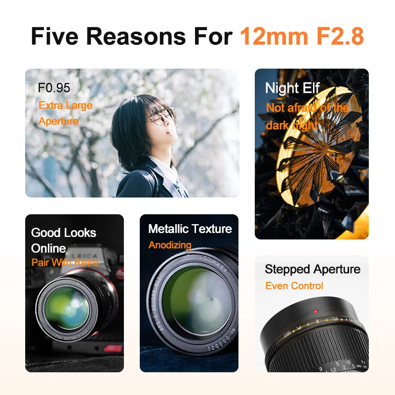 SG صورة MF35mm F0.95 APS-C ليلة الله صورة عدسة فتحة كبيرة جدا لسوني E نيكون Z M4/3 EOSM EOSR فوجي X LeicaL جبل