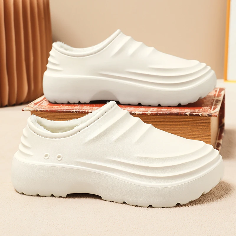 Frauen Hausschuhe Baumwolle Designer Verdickte Marke Hohe Qualität Nicht Rutschfeste Casual Komfortable Outdoor Männer Winter Schuhe Pelz