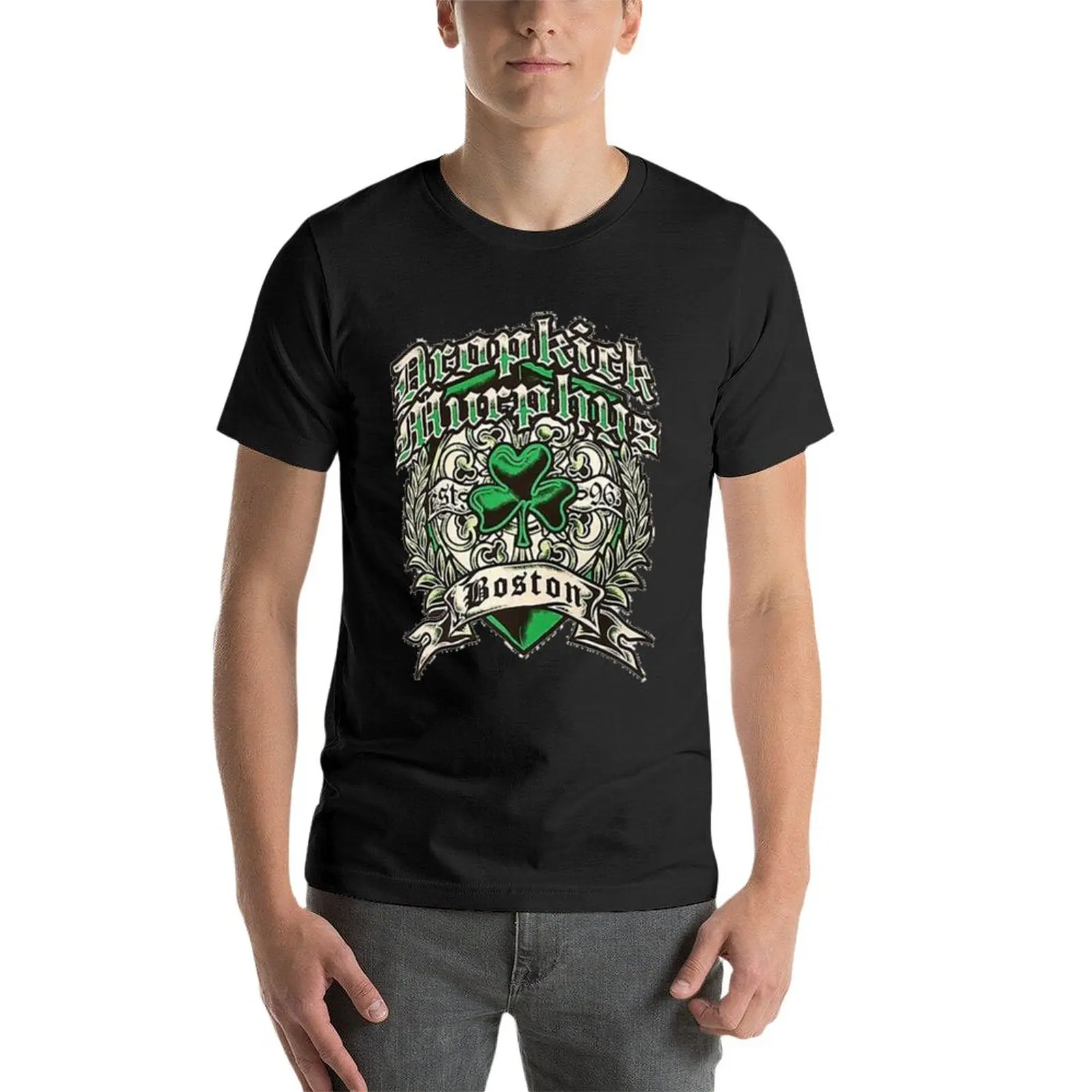New Dropkick murphys boston band artwork T-Shirt kawaii clothes cute tops black t-shirts for men