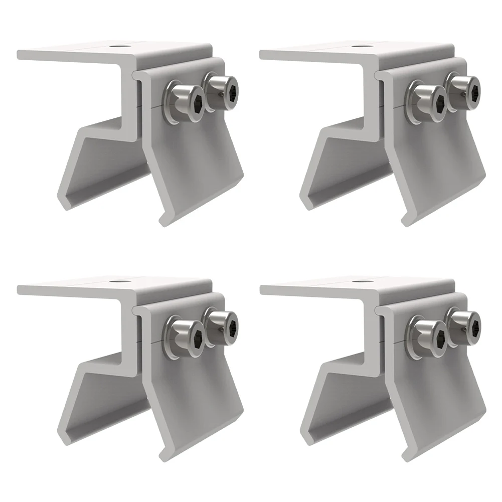 Praktische Klemme Stehende Nahtklemme 1/4 Stück Aluminium Aluminium Stehende Nahtklemme zum Befestigen von Strukturen für Solar