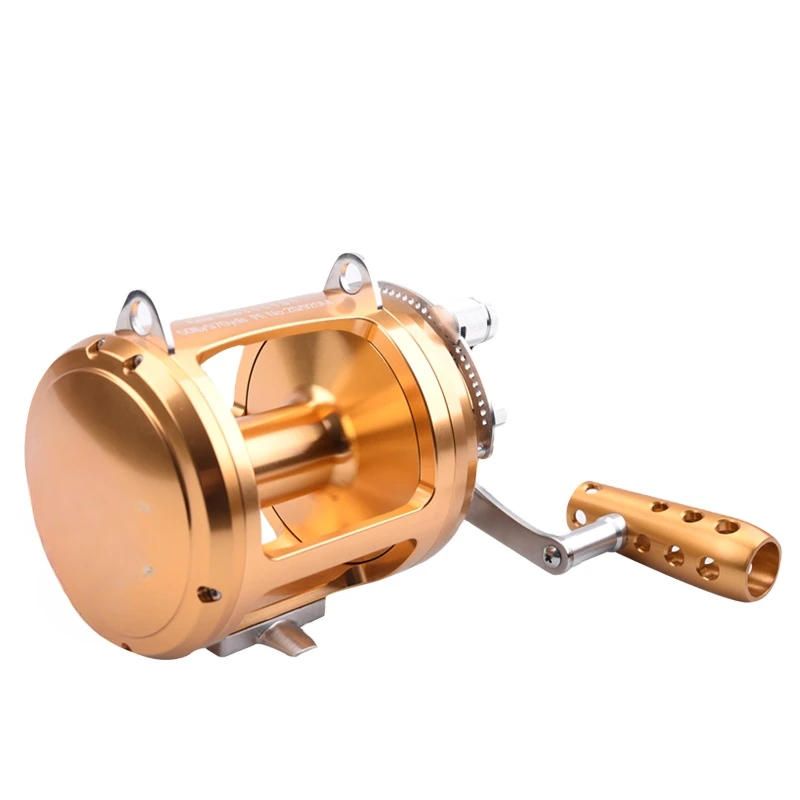 Lever Drag Fishing Reels CNC Machined Game Reels Saltwater Sea Fishing 80w 50w 30w Trolling 8+1BB 28-45KG Max Drag