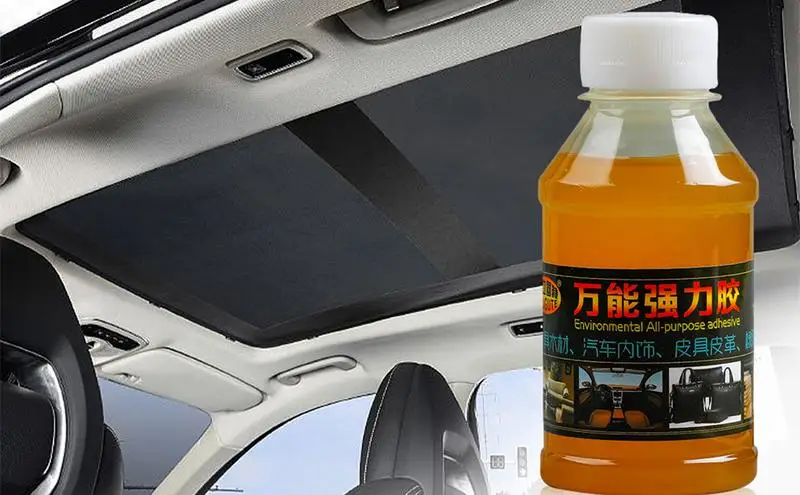 

100ml Car Roof Liner Repair Glue Durable Fast Dry Glue Liquid Fabric Leather Polyester Doll Repairing Portable Strong Adhesion