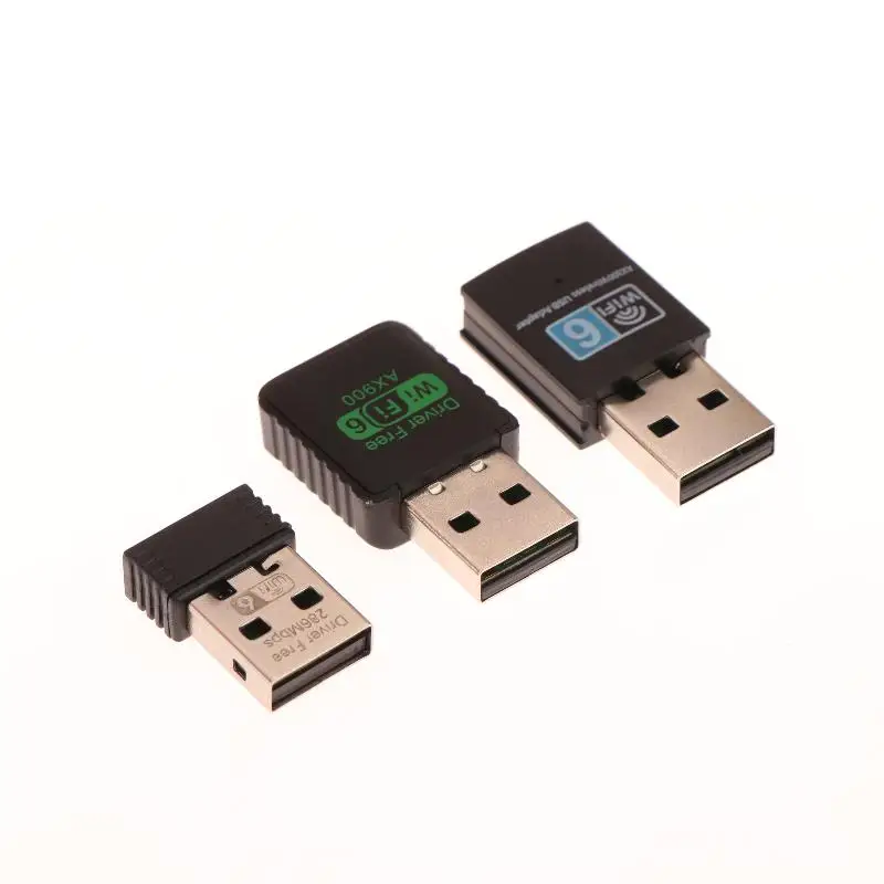 ดองเกิล 2in1 1 ชิ้น แบบ Dual Band 2.4G 5GHz USB WiFi 6 เครือข่ายไร้สาย Wlan Receiver ไดรเวอร์ฟรี 900Mbps USB WiFi Bluetooth Adapter