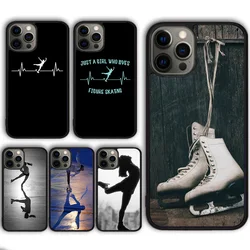 Figure Skating Dance Phone Case Cover for iPhone 17 Air 16 16e 15 13 14 11 12 Pro Max Plus  coque fundas Shell