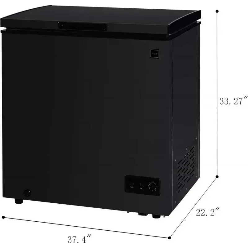 PMD4-RCA FRF500-أسود 7.0 مكعب. قدم فريزر الصدر، أسود،