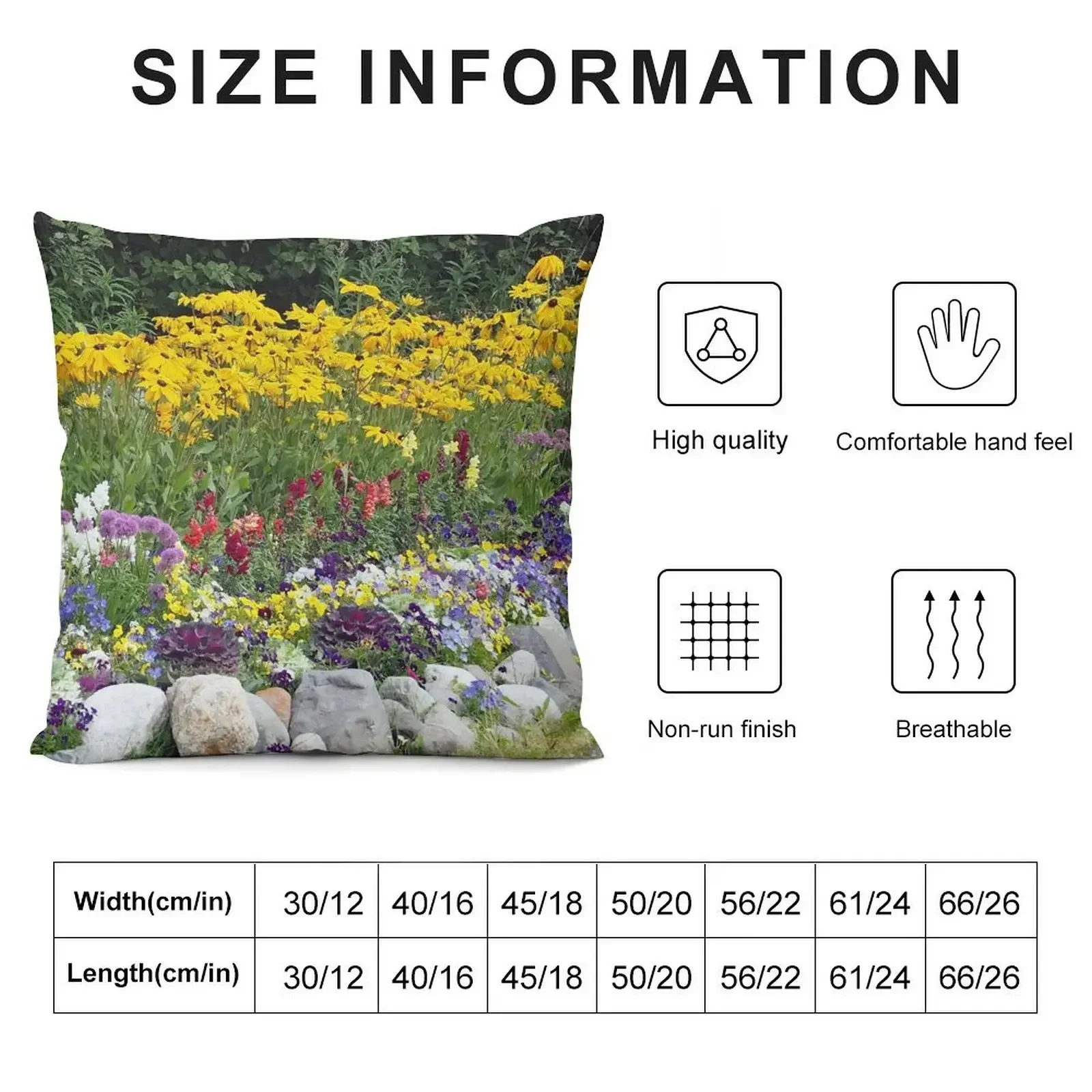 Flower Garden 65 Throw Pillow Decorative Cushions For Living Room Decorative Sofa Cushion Pillowcases Cushion Covers Sofa pillow