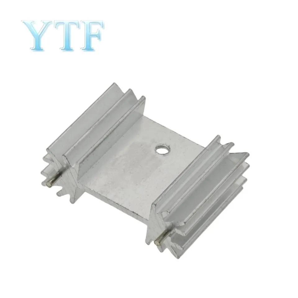 5PCS Heatsink Radiator Cooler Radiator 34x25x12MM High Quality Silver Heat Sink For Three-band Audio Regulator