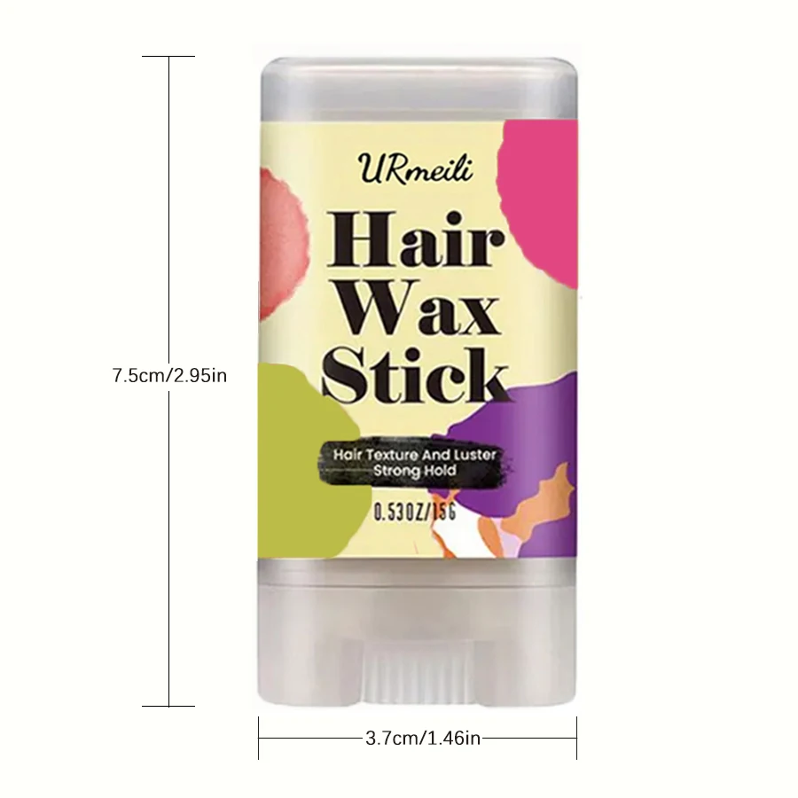 Hair Wax Stick，Strong Hold Hair Wax Stick Non-Greasy Slick Pomade Styling Hair Tidy Neat Looking Hair Care Accessory image 2