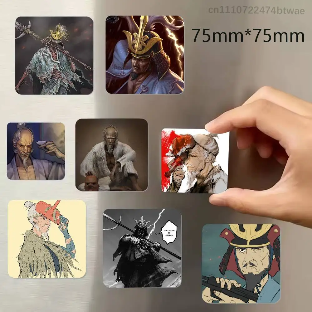 

Isshin Ashina S-Sekiro Refrigerator Magnet Square Stickers Can Be Used To Personalize Are Ideal Keepsakes Or Gifts