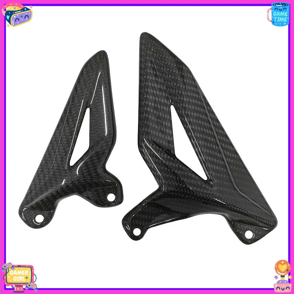 

For Ducati Panigale V4 V4S V4S Corse 2018-2024 & Panigale V4 R 2019-2020 Motorcycle Carbon Fiber Foot Pedal Heel Protection