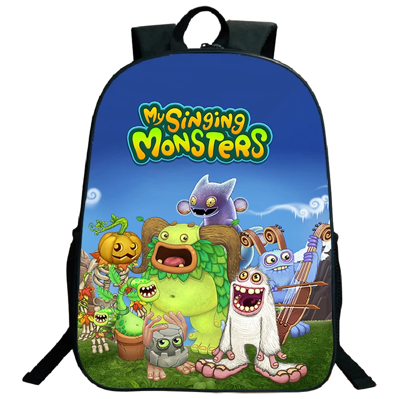 

16 Inch My Singing Monsters 3D Print Backpacks Hight Quality Backpack Lightweight Kids School Bags for Boys Girls Back To School