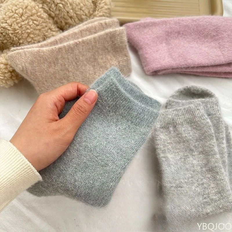 5 أزواج جديدة لخريف وشتاء قطيفة سميكة ودافئة عصرية متعددة الاستخدامات جوارب نسائية مريحة للترفيه #4