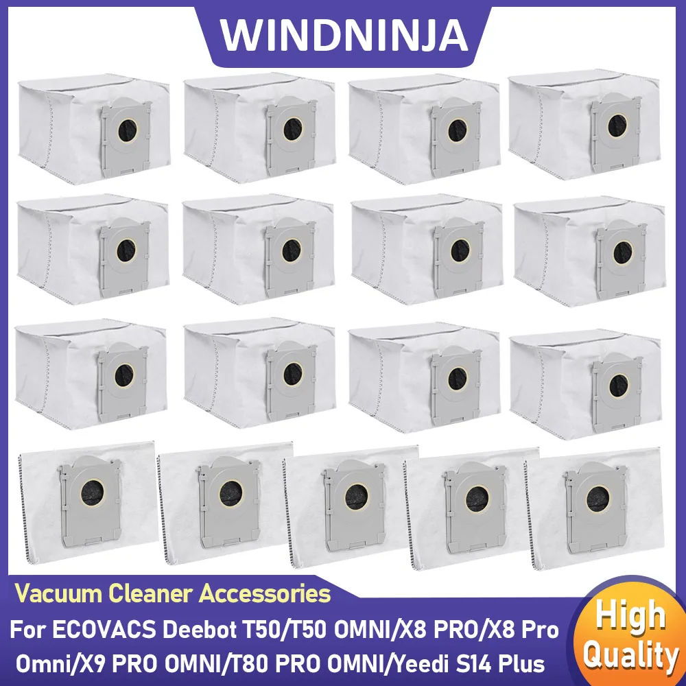 Staubbeutel Passend für Ecovacs T50 Pro Omni/T50Omni/T50 Max Pro Omni/X8 Pro Omni/X9 PRO OMNI/T80 OMNI/Yeedi S14 Roboterstaubsauger