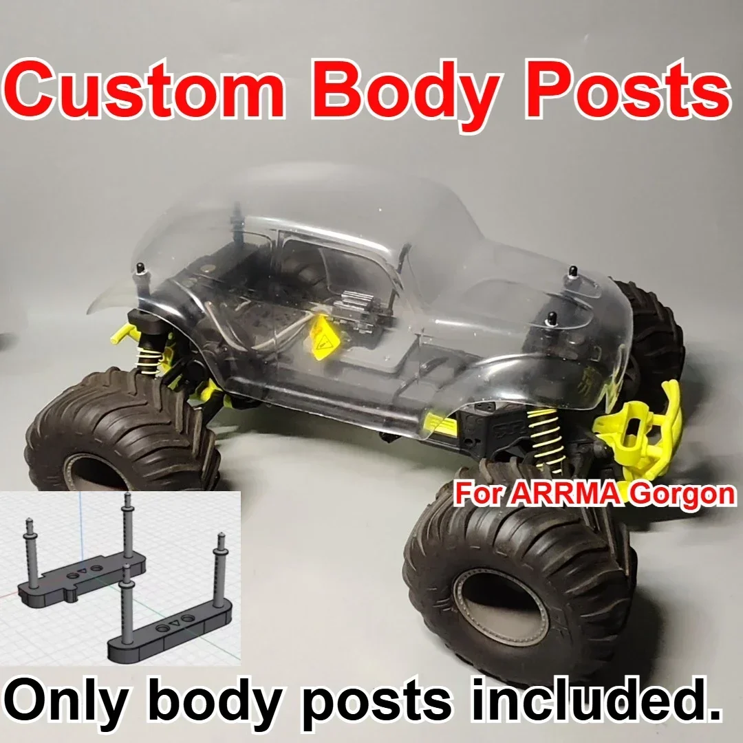 1/10 RC Monster Truck DIY Vehicle Body Posts Custom Model Number For ARRMA Gorgon Decorative Styling Decor Upgrade Mod Parts