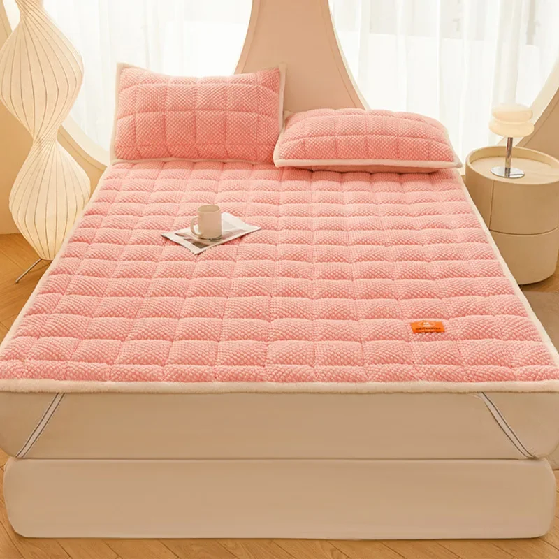 2024 new class A rose velvet bed mattress thickened student dormitory mattress tatami warm mattress