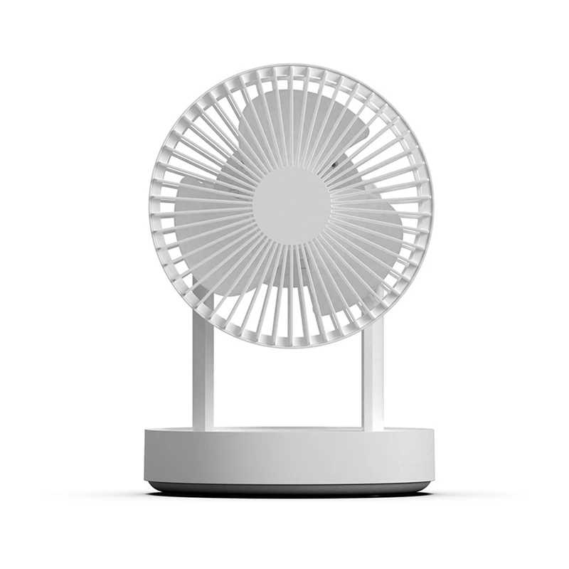 

Bedroom Desk Cooling Fan With LED Light 4000Mah Rechargeable Digital Display Remote Control