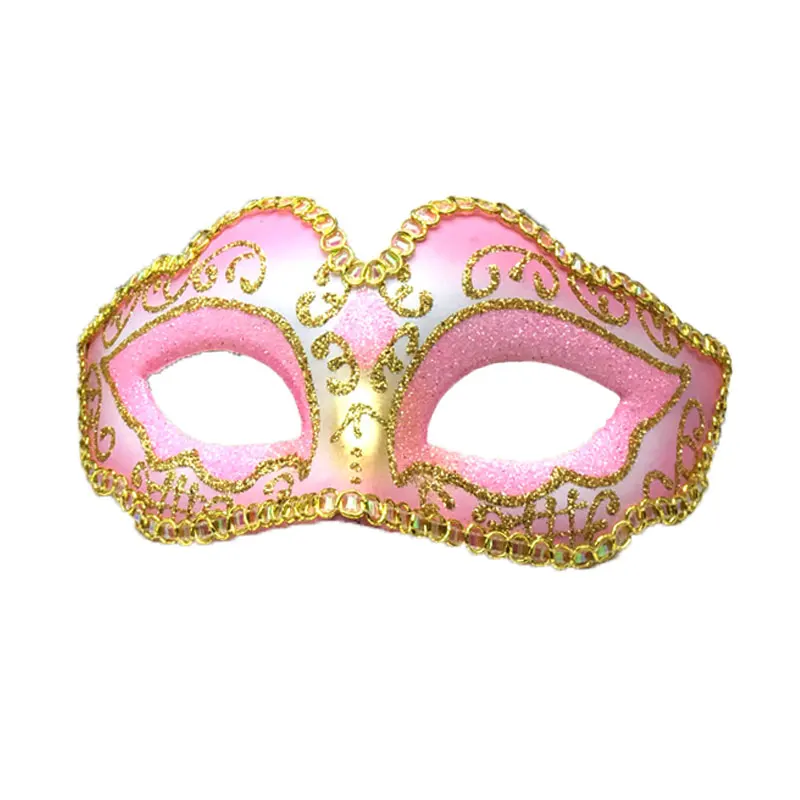 

Children's mask blue kindergarten Christmas masquerade little princess cute half face girl baby mask boy
