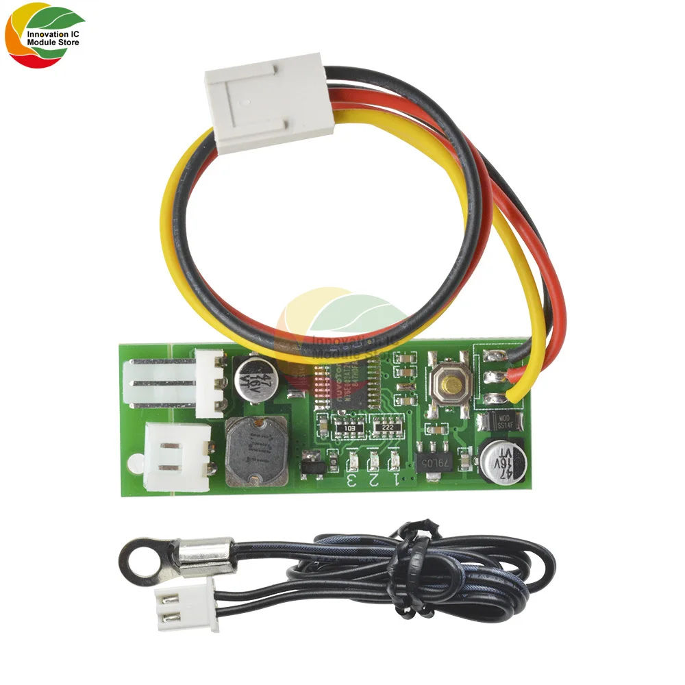 Single Circuit Dc12V 0.8A Pwm 2-3 Wire Fan Temperature Control Governor Chassis Computer Noise Reduction Module