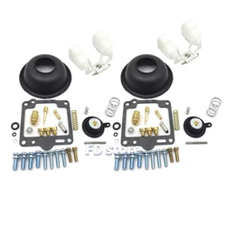 2 Set Carburetor Rebuild Kit For 1988-1999 Yamaha XV1100 Virago 1100 Carb diaphragm Float