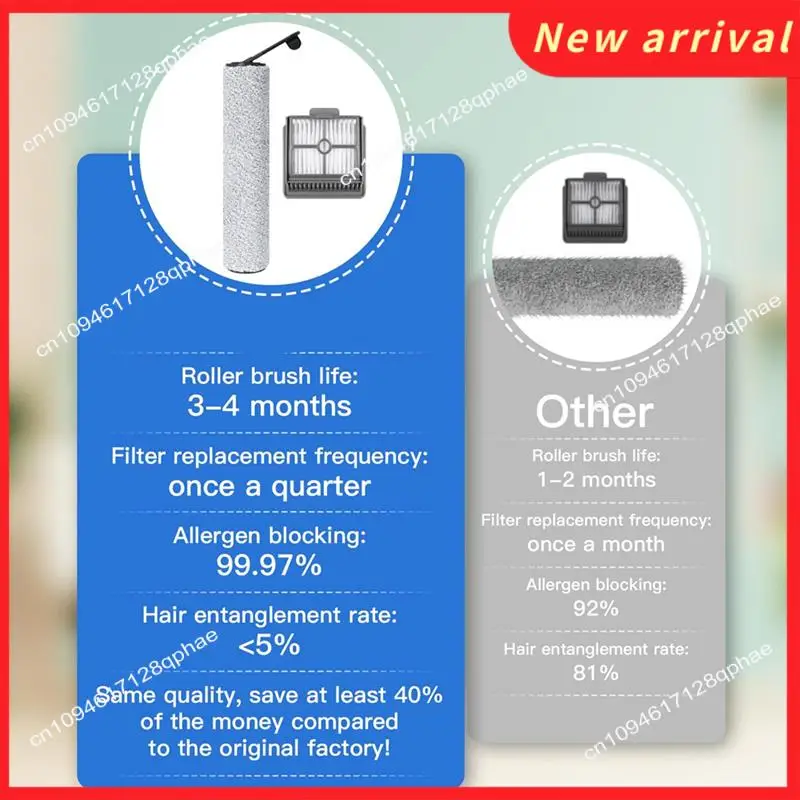 N89R For DREAME H12S Wet Dry Vacuum Cleaner Dreame H12s Roller Brush Dreame Wet Dry Vacuum