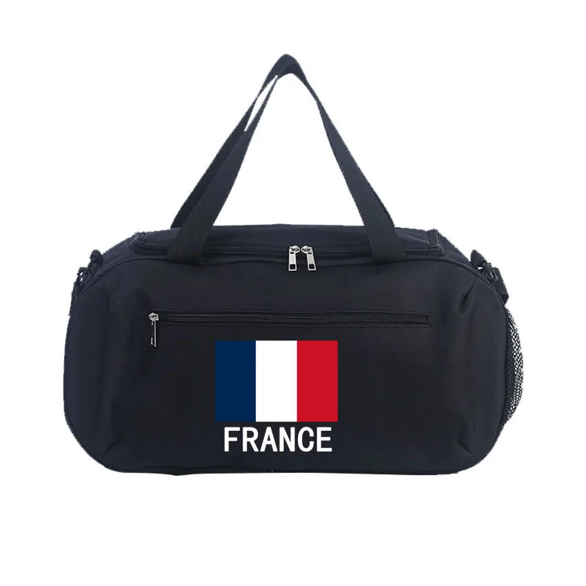 

Waterproof Gym Bags Taekwondo Swimming Fitness Bag French FlagPrinted Portable Travel Bag Shoes pouch Basketball Bags