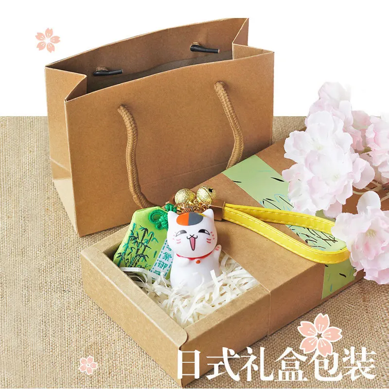 Natsume's Book of Friends Nyanko-sensei Plush Keychain, Cute Anime Stuffed Pendant Gift