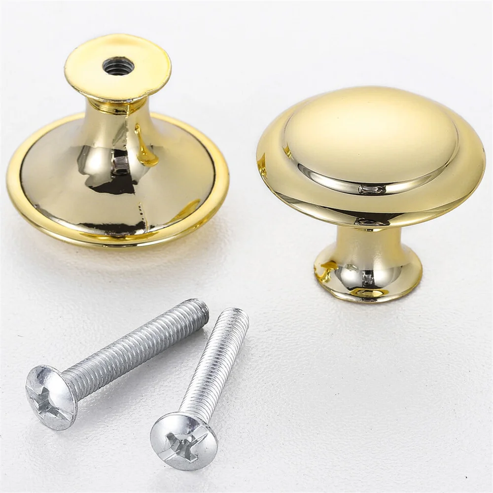 10pcs Stainless Steel Door Knobs Cabinet Handles Cupboard Drawer Kitchen Bathroom Gold Furniture Hardware Accessories