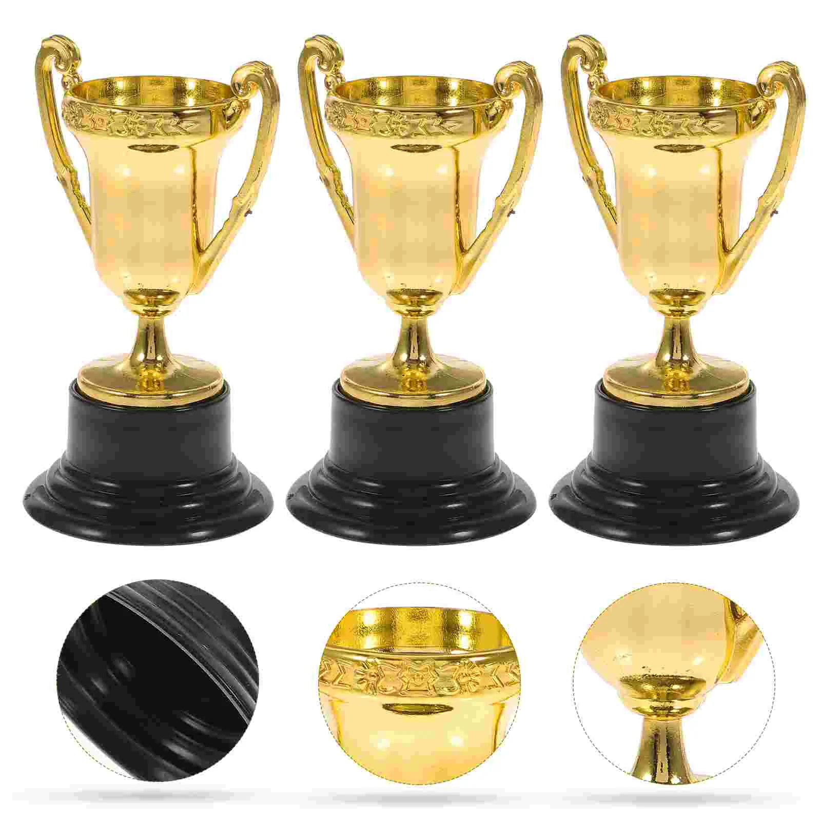Mini tazze d'oro in plastica trofei per feste bambini giocattoli per l'apprendimento precoce premi premio trofeo per le vacanze dei bambini omaggio