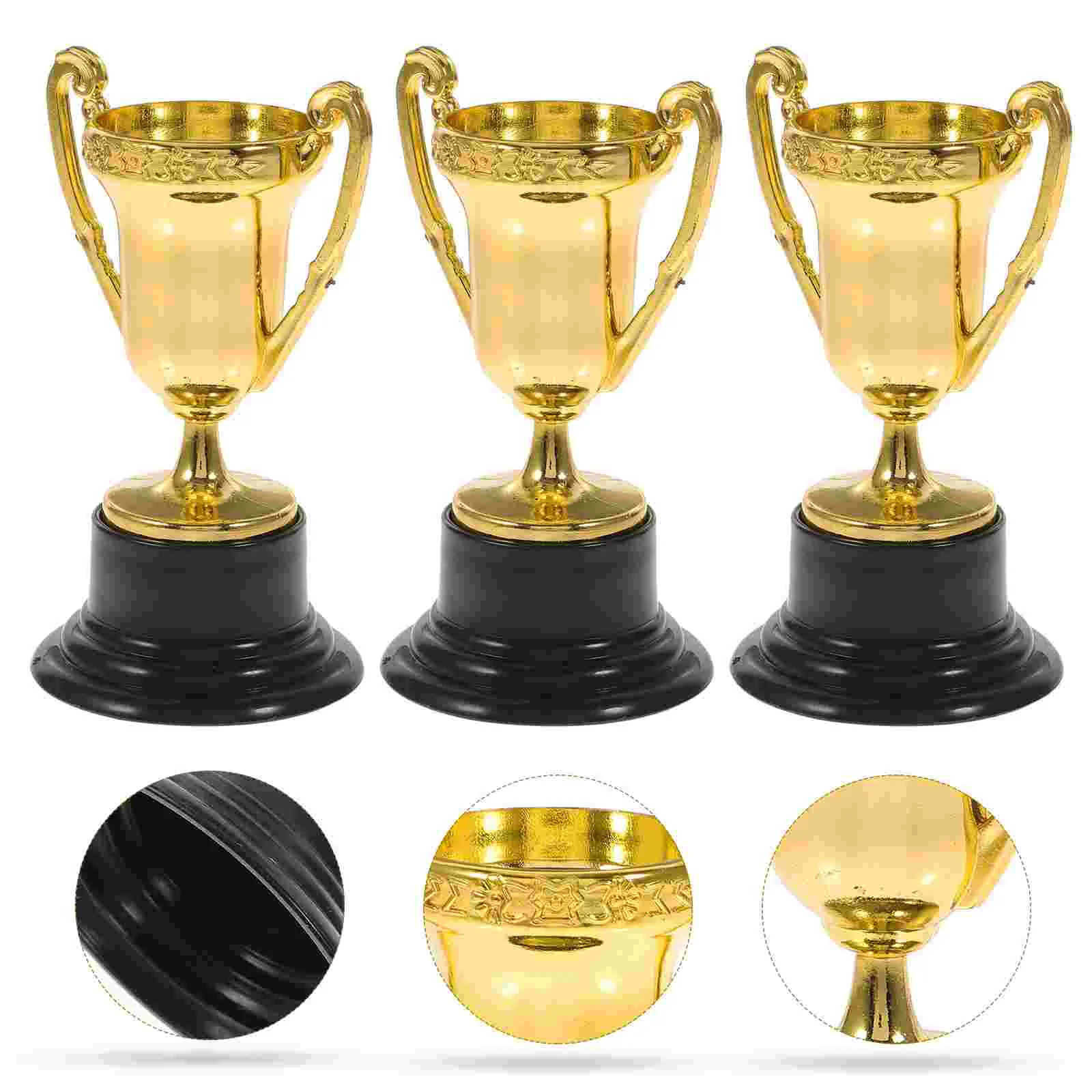 Mini copos de ouro para crianças, troféus para festa, brinquedos para aprendizagem precoce, prêmios para crianças, troféu de férias, recompensa Giveaway