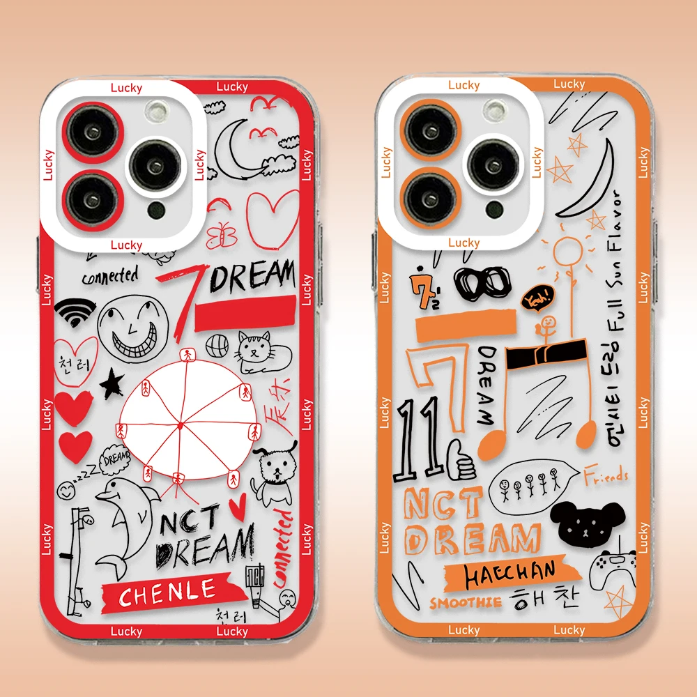 Kpop N-NCT D-Dream Phone Case For Samsung S24 S23 S22 S21 S20 S10 FE Note20 Note10 Plus Ultra Lite 5G Clear Soft TPU Cover