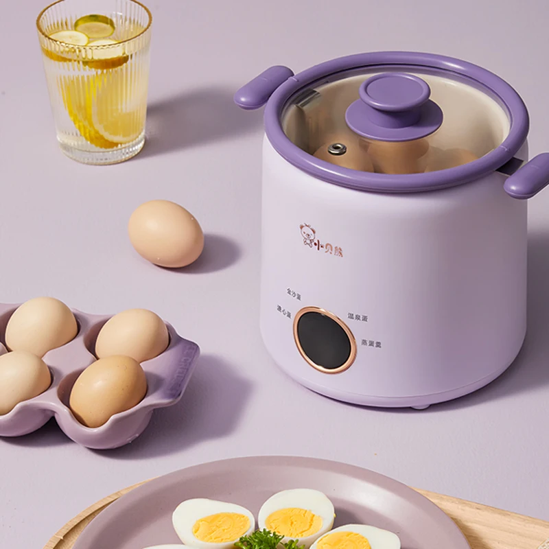 5 Eggs Electric Egg Cooker 400W Automatic Egg Custard Maker Food Steamer Omelette Cooking Tool Boiler Breakfast Machine 220V