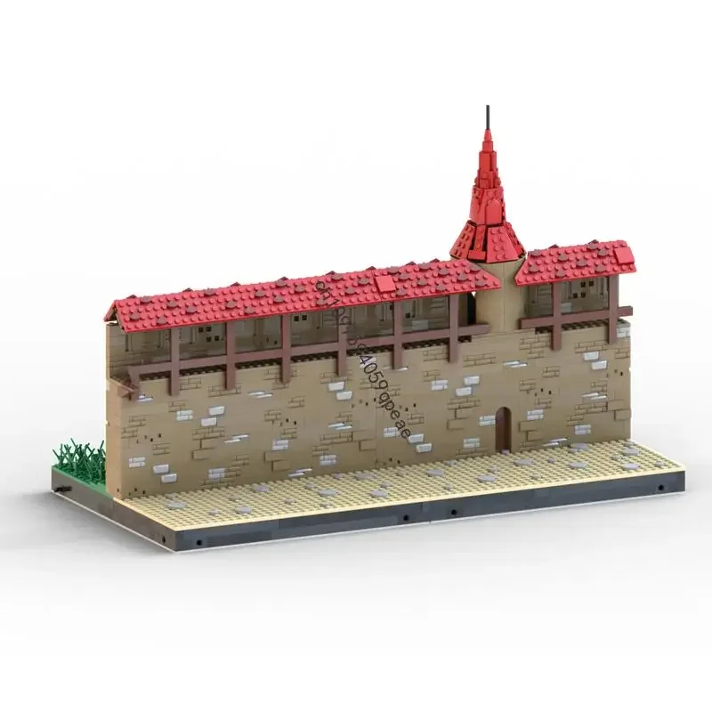 جديد 2276 قطعة Moc الأوروبي القرون الوسطى عرض الشارع جدار Markreuthe نموذج لغز مخصص لتقوم بها بنفسك الأفكار الإبداعية لعبة طفل هدية عيد ميلاد