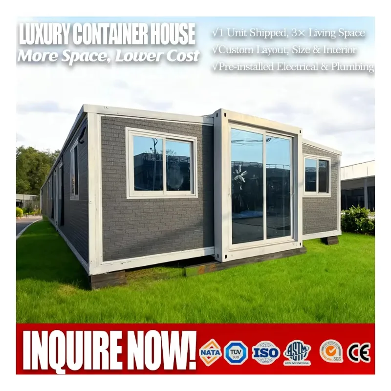 Customized Expandable Container House Manufacturer China Expandable Shipping Container House Steel Structure For Residential