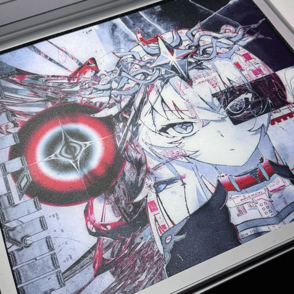 Aimstar Overload E-Sports Gaming Mouse Pad Tempered Glass for FPS Gaming Peripherals Anime Desktop Mouse Pad Accessories DIY