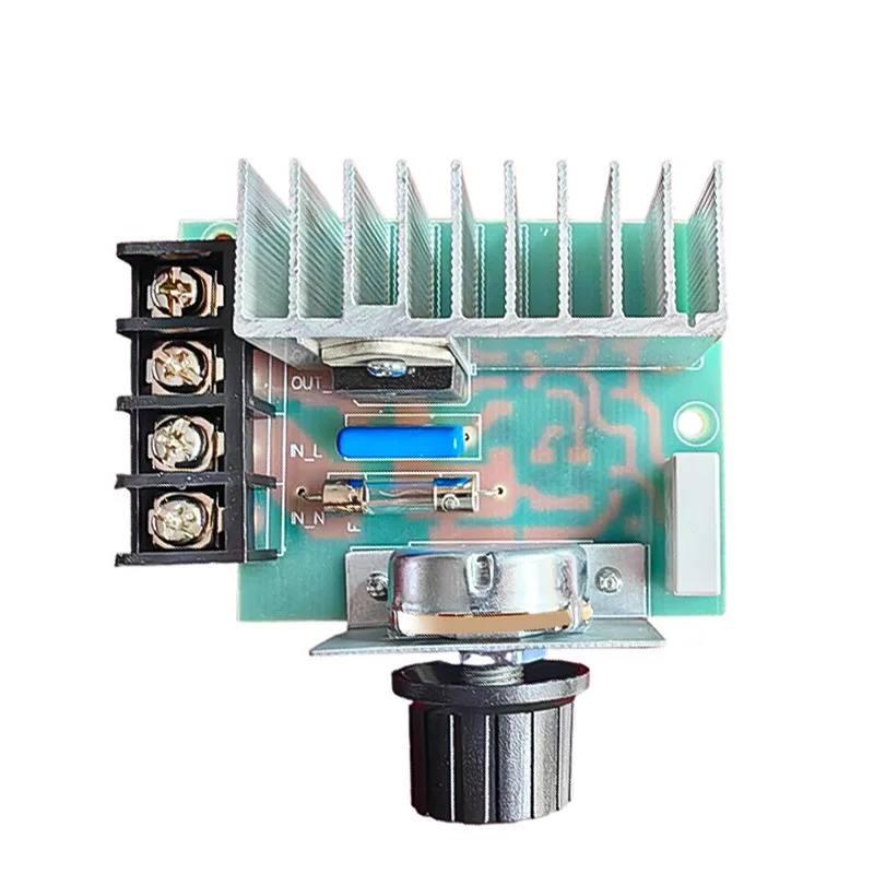 4000W High-power Thyristor Electronic Voltage Regulator Dimming Speed Regulation Temperature Regulation with Safety Shell