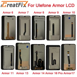 Per Ulefone Armor 6 6S 6E 7 7E Armor 8 Pro 9 9E 10 11 Display LCD Touch Screen Digitizer Assembly per Armor 13 14 16 17 Pro LCD